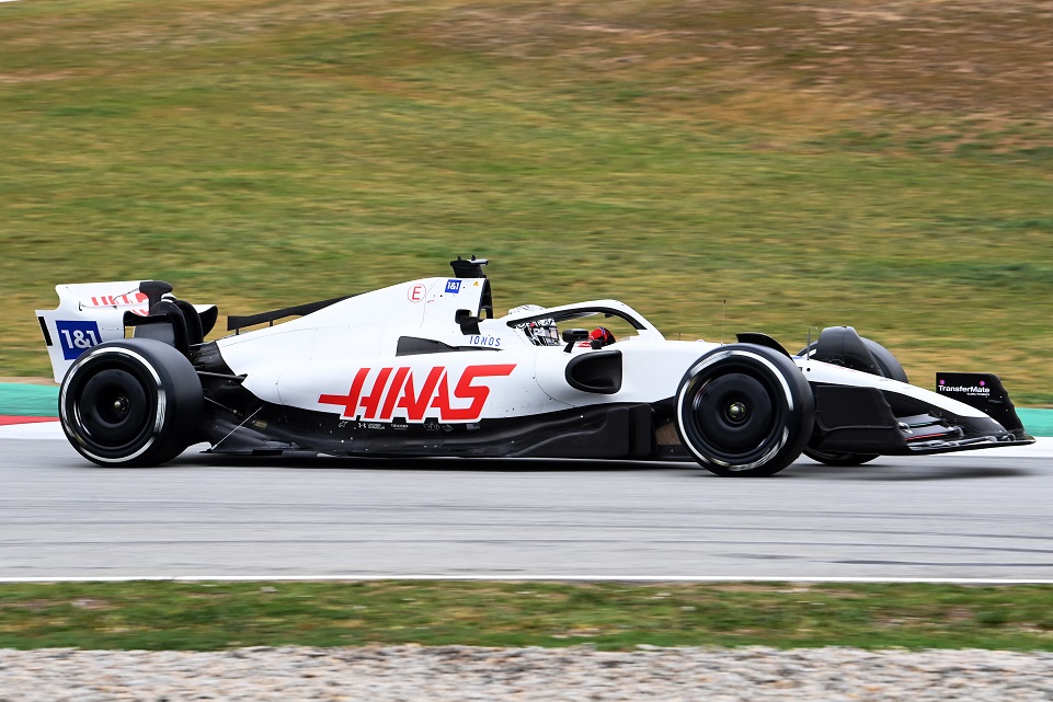 La Haas VF-22 sans sponsor