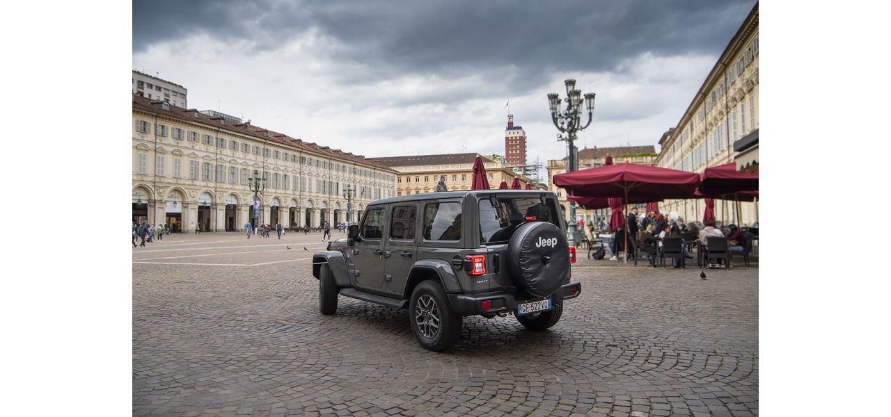La Jeep Jeep Wrangler 4Xe 5G teste Mondial de l'Auto 2022