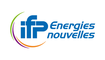 Le logo de l'IFPEN le laboratoire qui travail à la conversion des moteurs essence en moteur à combustion hydrogène Mondial de l'Auto 2022