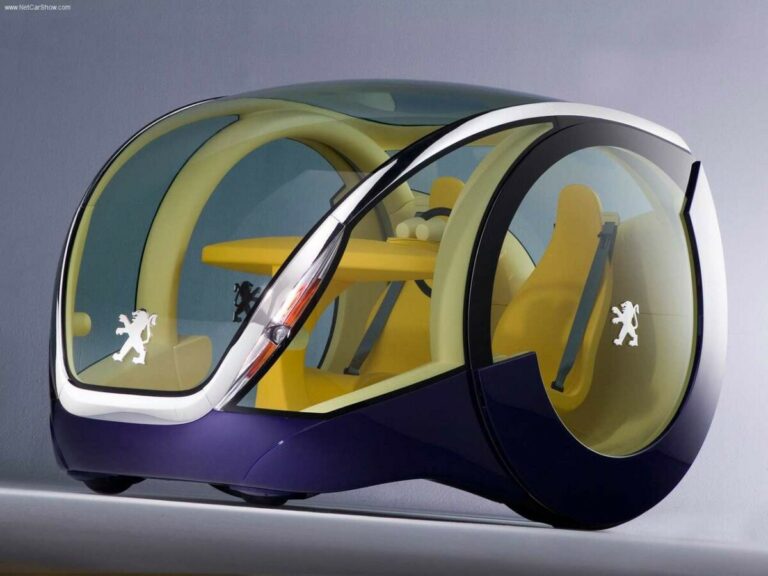 L'écomobilité selon Peugeot, fruit d'un design du concours maison organisé par la marque : la Peugeot Moovie Concept de 2006. Crédit photo : Peugeot Mondial de l'Auto 2022