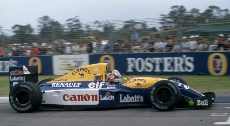 Nigel Mansell (GBR) Williams FW14 Renault 2nd position - © Copyright: Photo4 / XPB Images livrées de formule 1 Mondial de l'Auto 2022