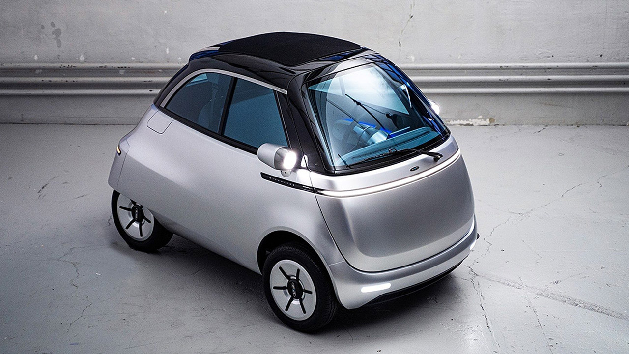 Micro Mobility Systems présentera au Mondial de l'Auto 2022 la Microlino, une petite citadine électrique inspirée des Isetta des années 1950. Crédit photo : Micro Mobility Systems Mondial de l'Auto 2022 électrification