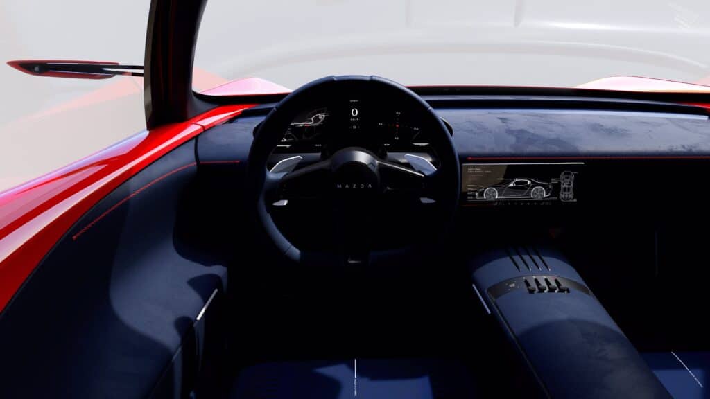 L'intérieur du concept Mazda Iconic SP, un concept minimaliste Mondial de l'Auto 2024