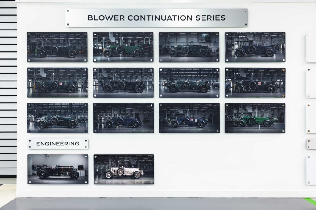 Mondial de l'auto, Bentely, les 12 voitures de la série de Continuation Blower ont été livrées aux clients