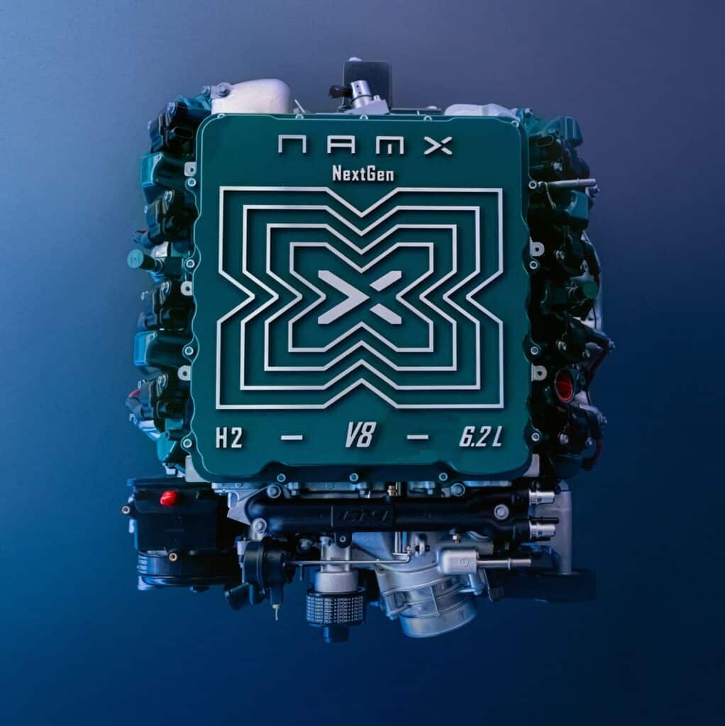 Mondial de l'auto, NamX fait confiance à Solution F et intègre un V8 à hydrogène