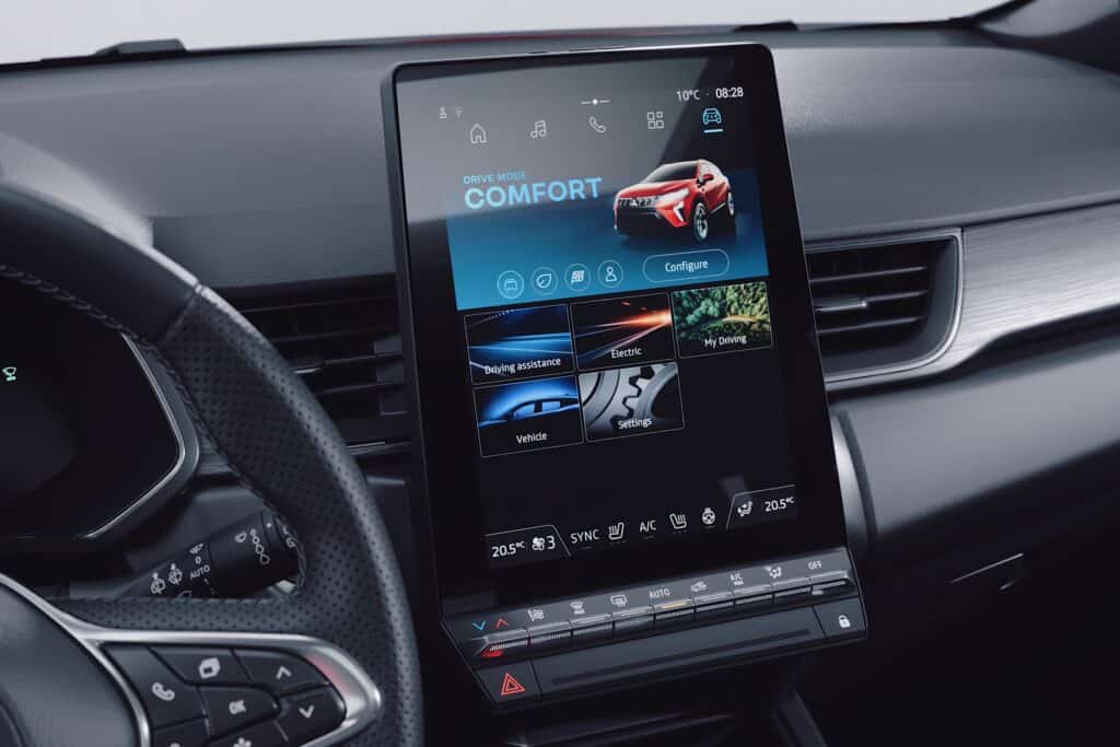 Connectivité et univers digital du ASX Mitsubishi Motors mondial de l'auto 2024