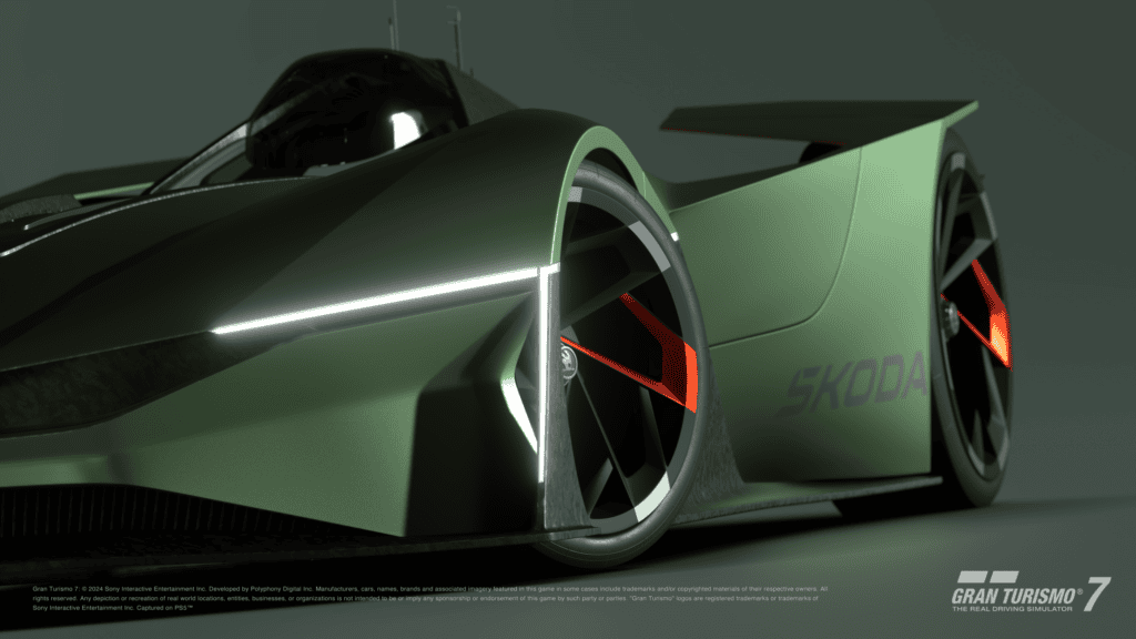 mondial de l'auto 2024, Concept car gaming simulation automobile  Škoda Vision Gran Turismo hypercar