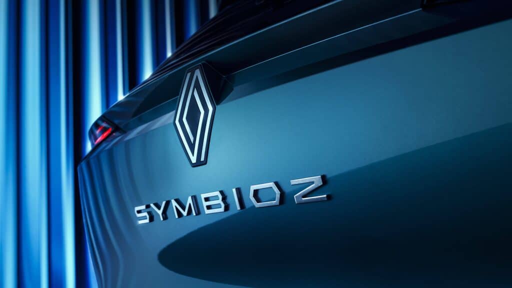 Mondial de l'auto 2024 logo Renault Symbioz 