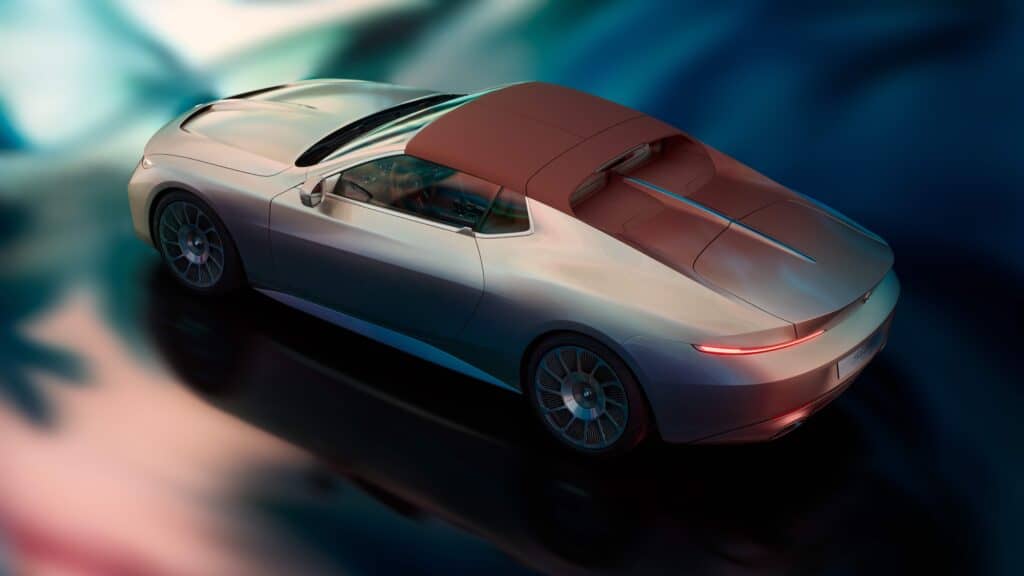Mondial de l'auto 2024, un toit rétractable en deux parties, en cuir pour le BMW Concept Skytop