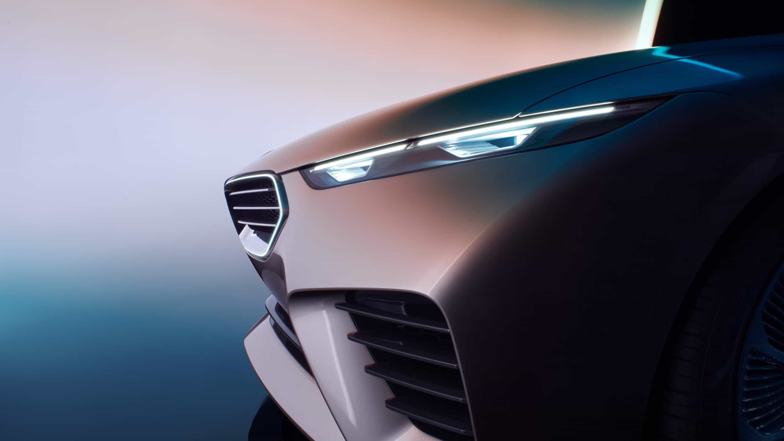 Mondial de l'auto 2024, BMW Concept Skytop phares avants ultra-fins, élégants et performants