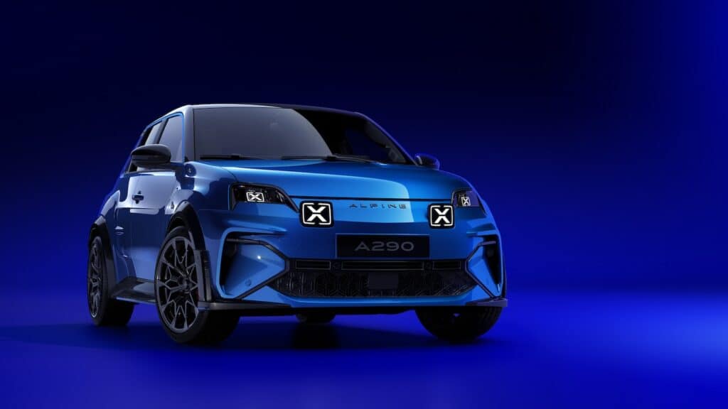 Alpine A290 GTS Bleu Alpine Vision face avant