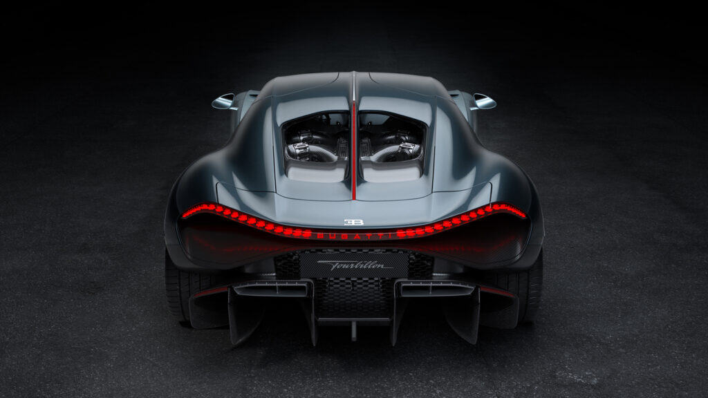 diffuseur arrière bugatti inspiré du sport automobile complète l'aérodynamique et contribue à la stabilité à haute vitesse, mondial de l'auto 2024