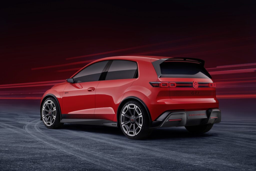 Volkswagen ID GTI Concept vu de l'arrière mondial de l'auto 2024