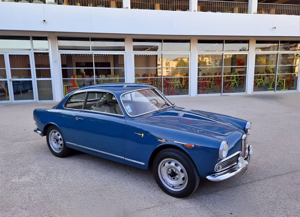 Alfa Romeo, Giulietta Sprint, 70 ans, Laurent Bonnery, vue de trois quart, Mondial de l'Auto 2024