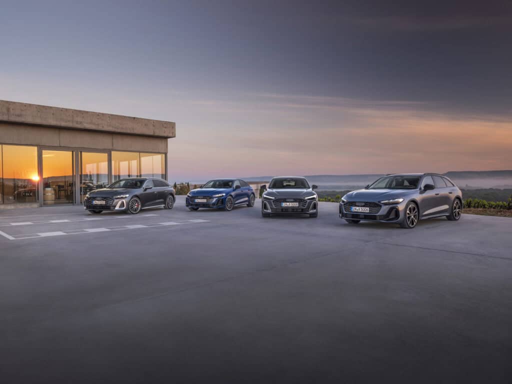 La famille Audi A5 (2024) au complet, gamme, audi A5 avant, a5 break, berline, mondial de l'auto 2024