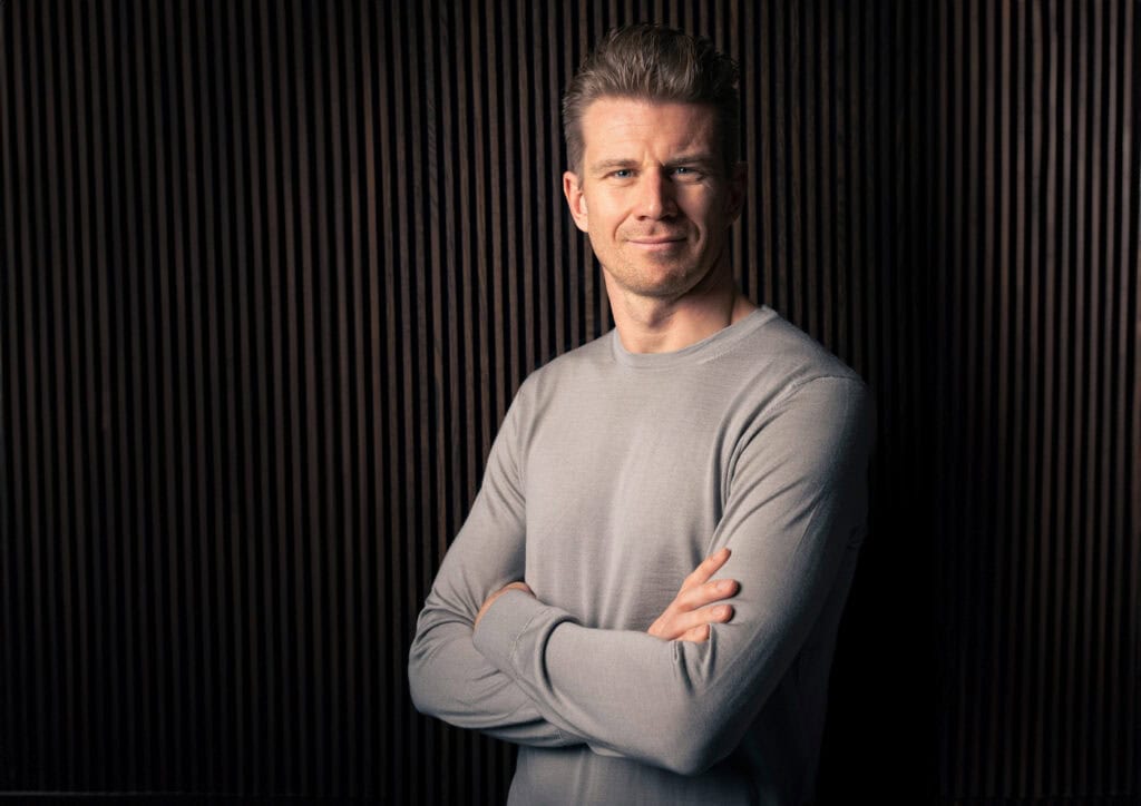 portrait de Nico Hülkenberg, pilote Audi F1 , mondial de l'auto 2024