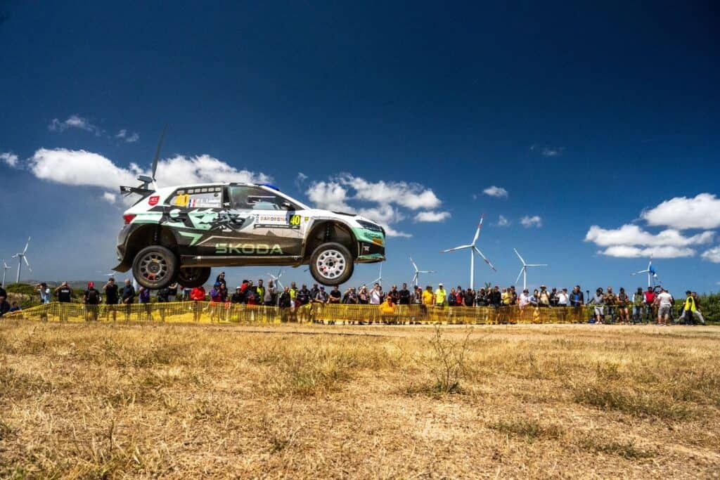 Pierre Louis Loubet à l'attaque au Rallye de Sardaigne, mondial de l'auto 2024