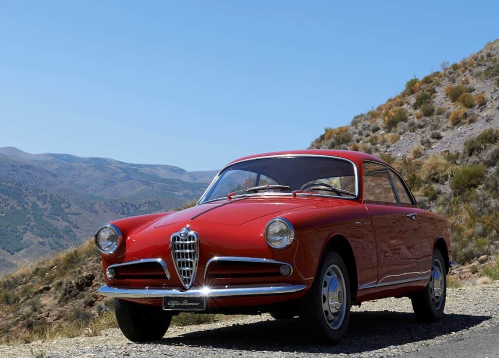 Alfa romeo giulietta sprint - 1954 - 70 ans - mondial de l'auto 2024