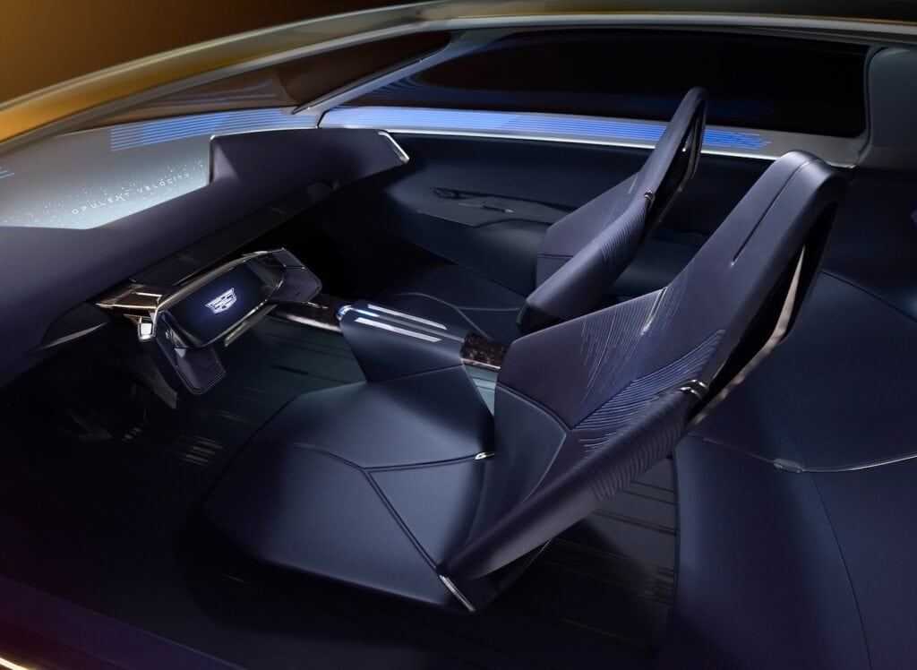 intérieur de l'habitacle - concept car 2024 Cadillac - mondial de l'auto 2024