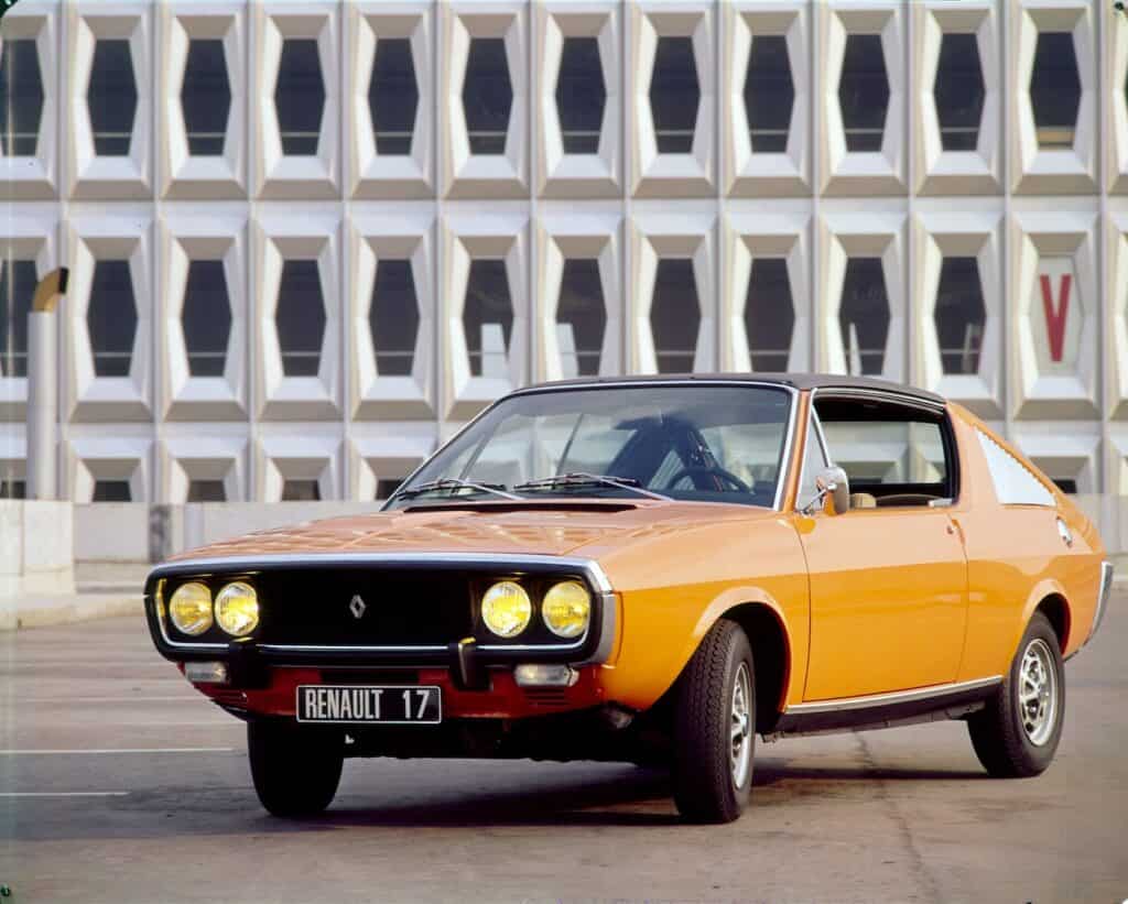 renault 17 - vue de 3/4 - années-ci 1970 - mondial de l'auto 2024