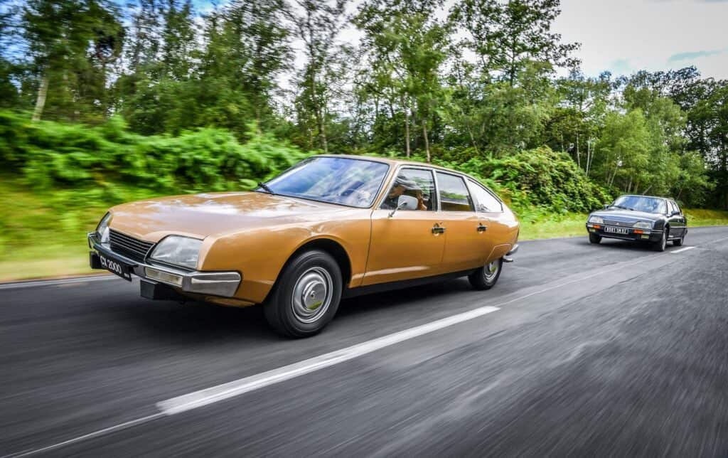 citroën CX - 50 ans - photo de la voiture vue de 3/4 sur toute - mondial de l'auto 2024