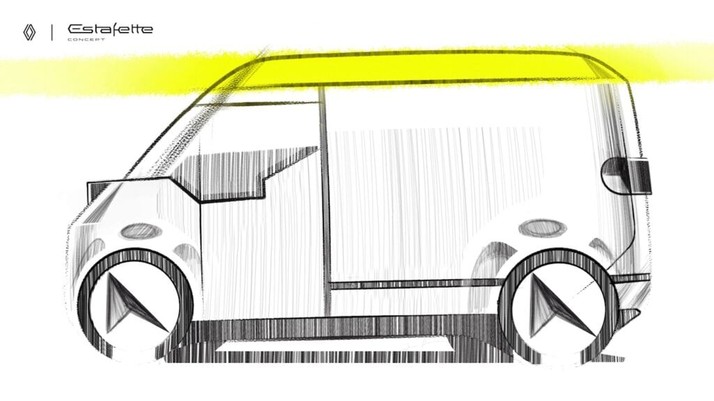 renault utilitaire - dessin de l'estafette concept - mondial de l'auto 2024