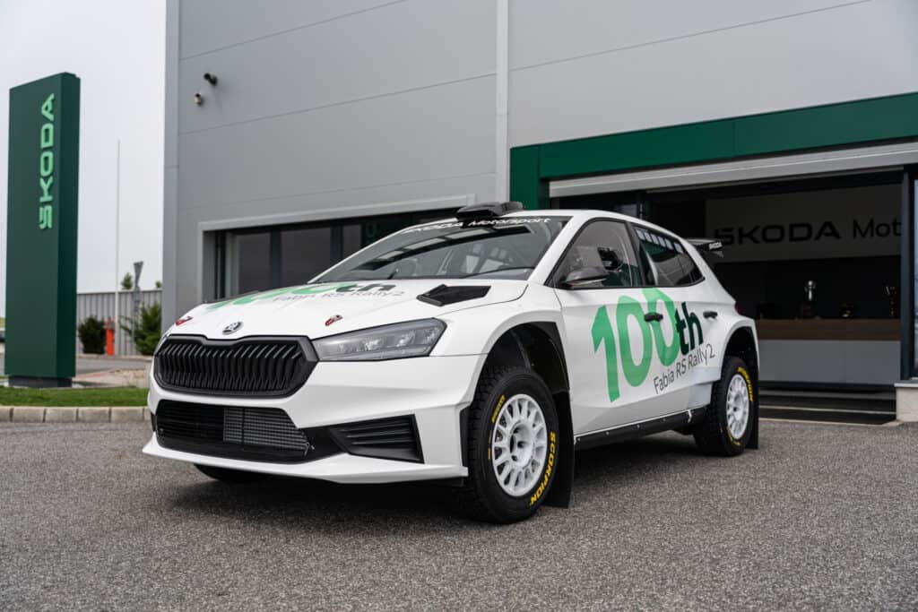 Škoda Fabia - voiture de rallye - mondial de l'auto 2024 - RS rally2 Skoda 