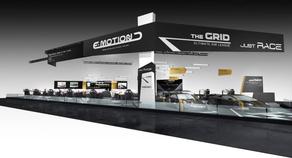 the grid - e-motion championnat - mondial de l'auto 2024 - stand 