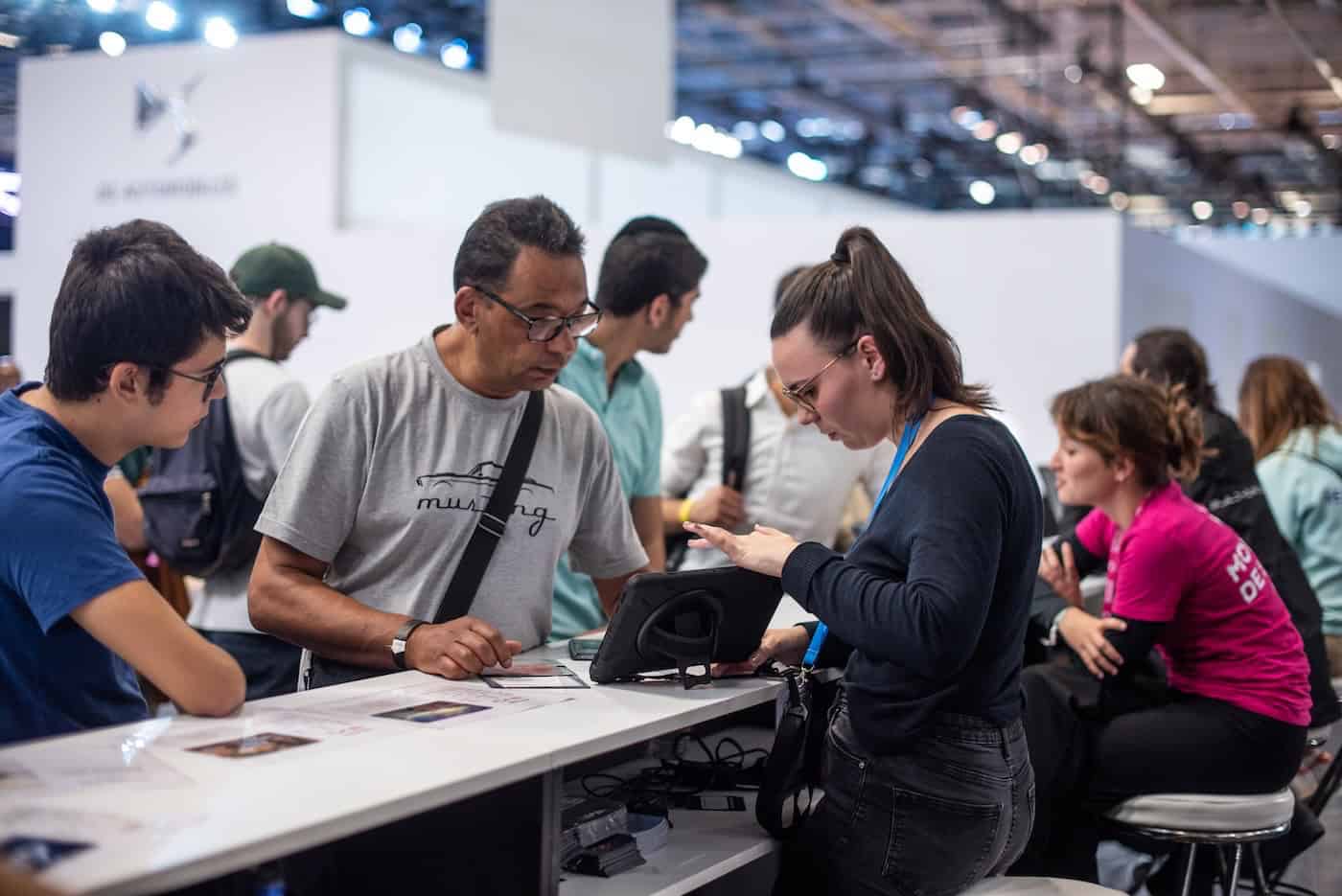 photo du point de prise de rendez-vous du mondial de l'auto - centre d'essais