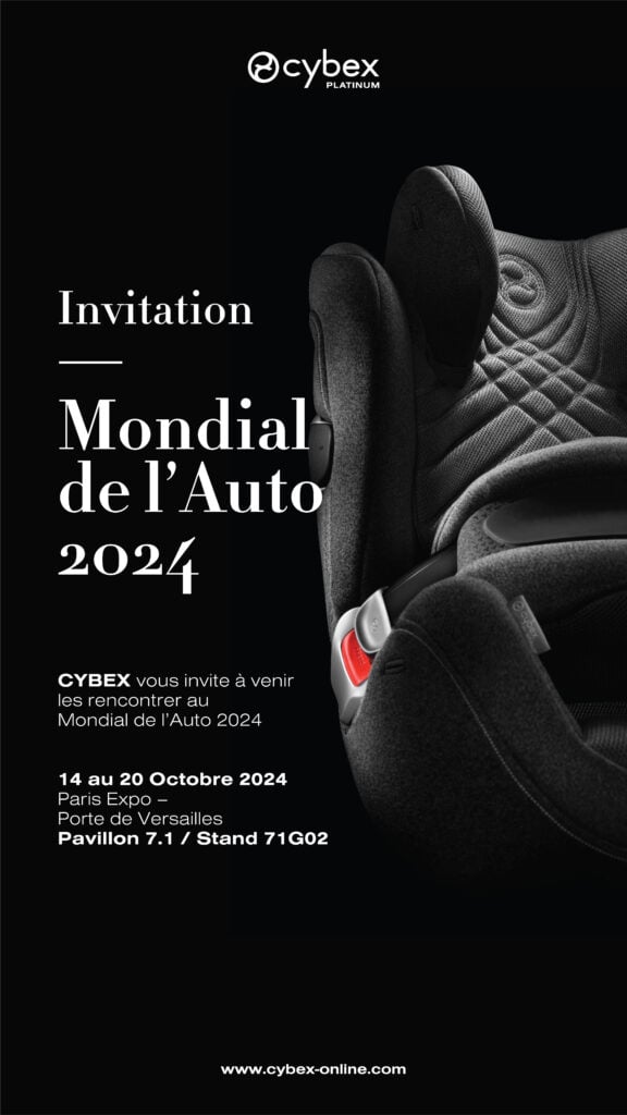 invitation cybex mondial de l'auto 2024