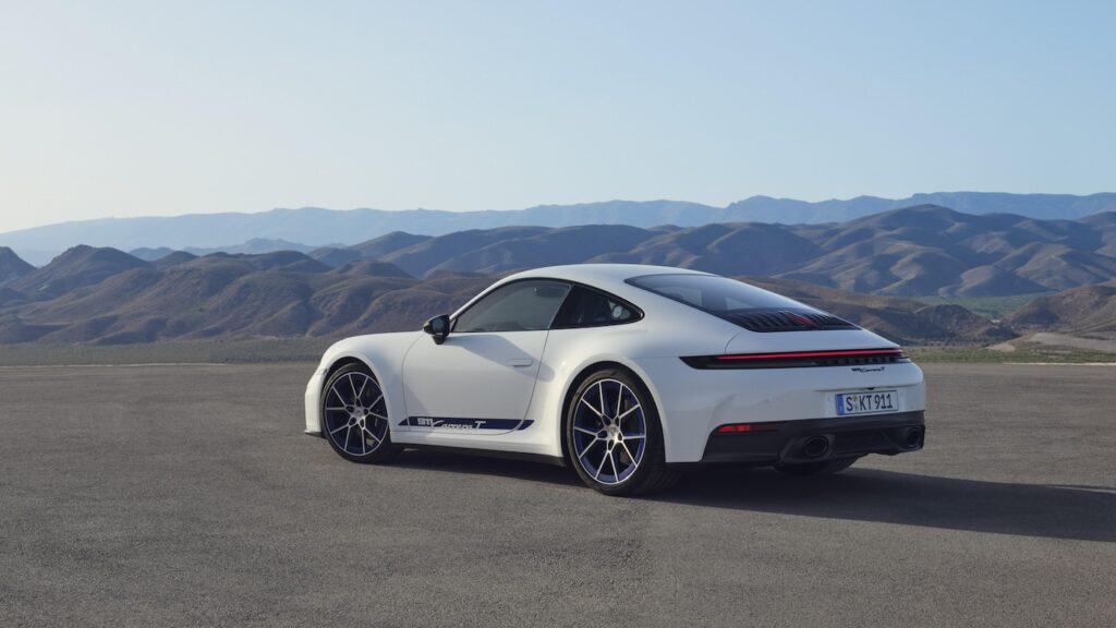 porsche 2024 - photo de la voiture - vue de 3/4 coté - mondial de l'auto 2026