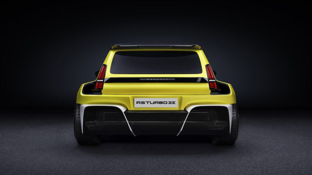 face arrière de la voiture - renault 5 turbo 3E - mondial de l'auto 2026