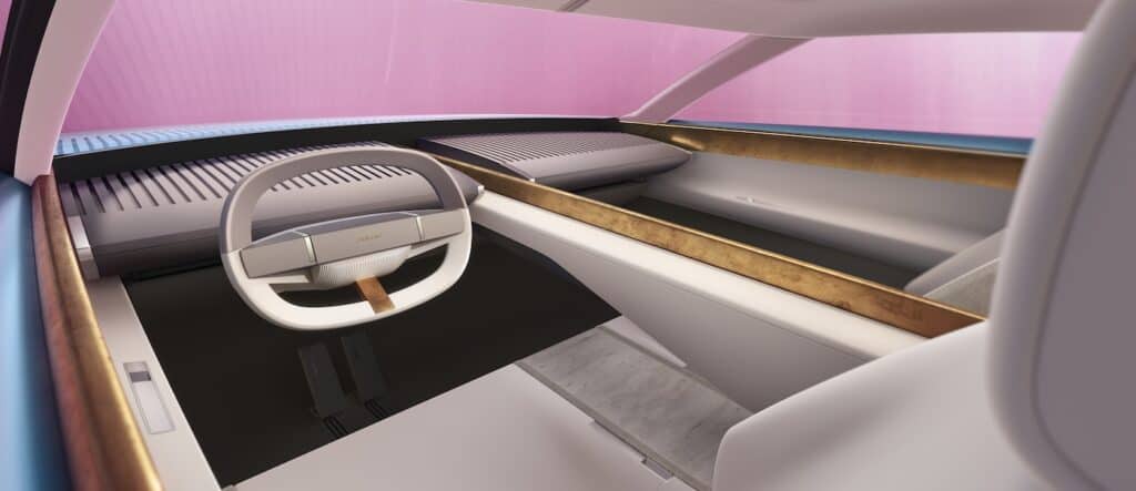 photo de l'interieur de la type 00 - jaguar - mondial de l'auto 2026 - cockpit