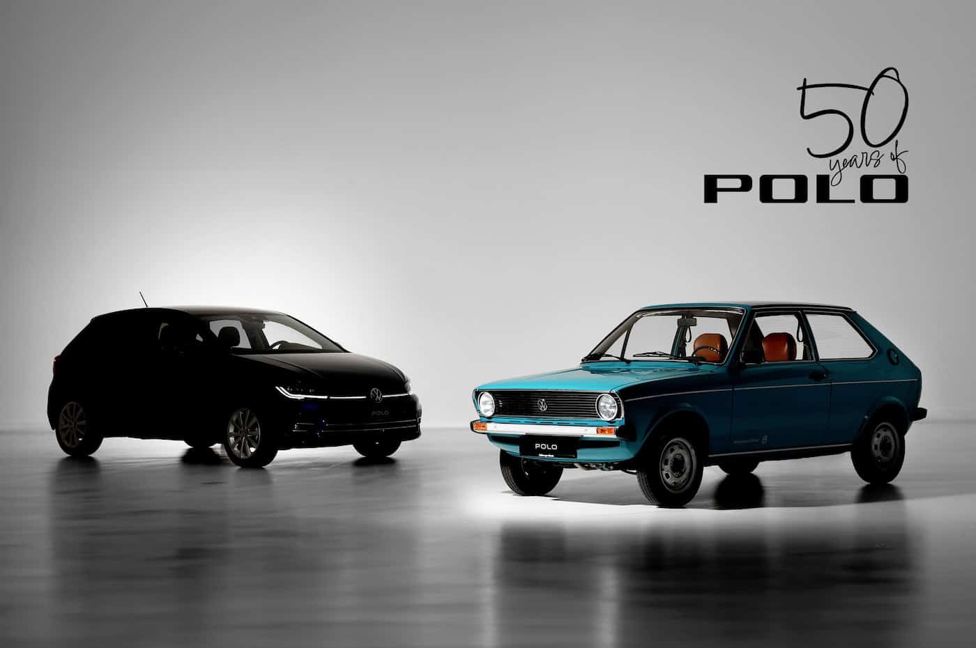 photo de la volkswagen polo - face avant - premiere et derniere generation - anniversaire 50 ans en 2025 - mondial de l'auto 2026