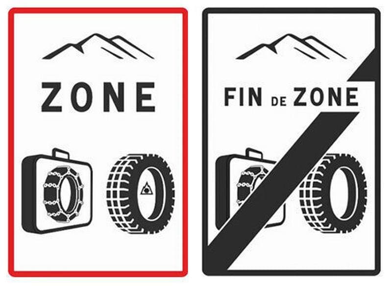 Comment lire les dimensions d’un pneu - panneau zone règlementé