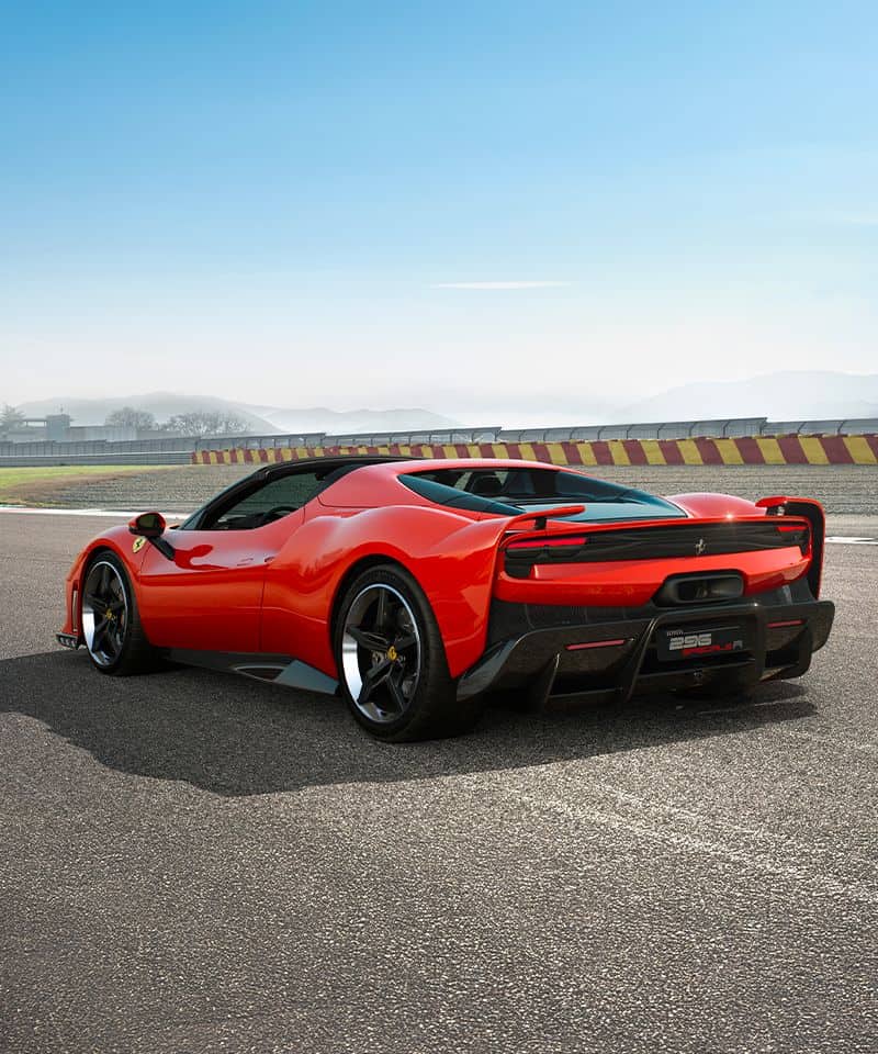 ferrari 296 speciale A vue arrière