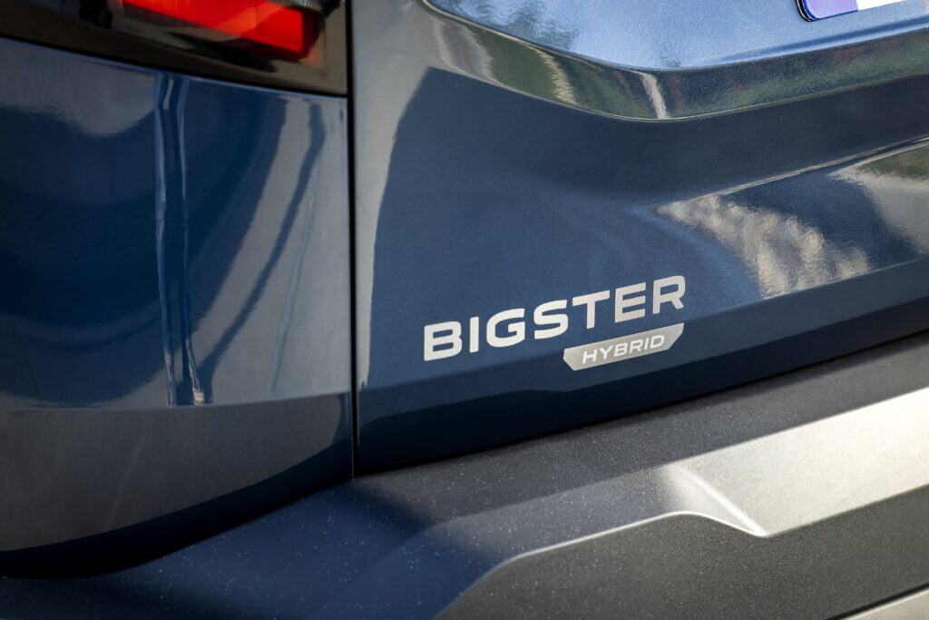 Mondial de l'Auto, Dacia Bigster, zoom détail hayon