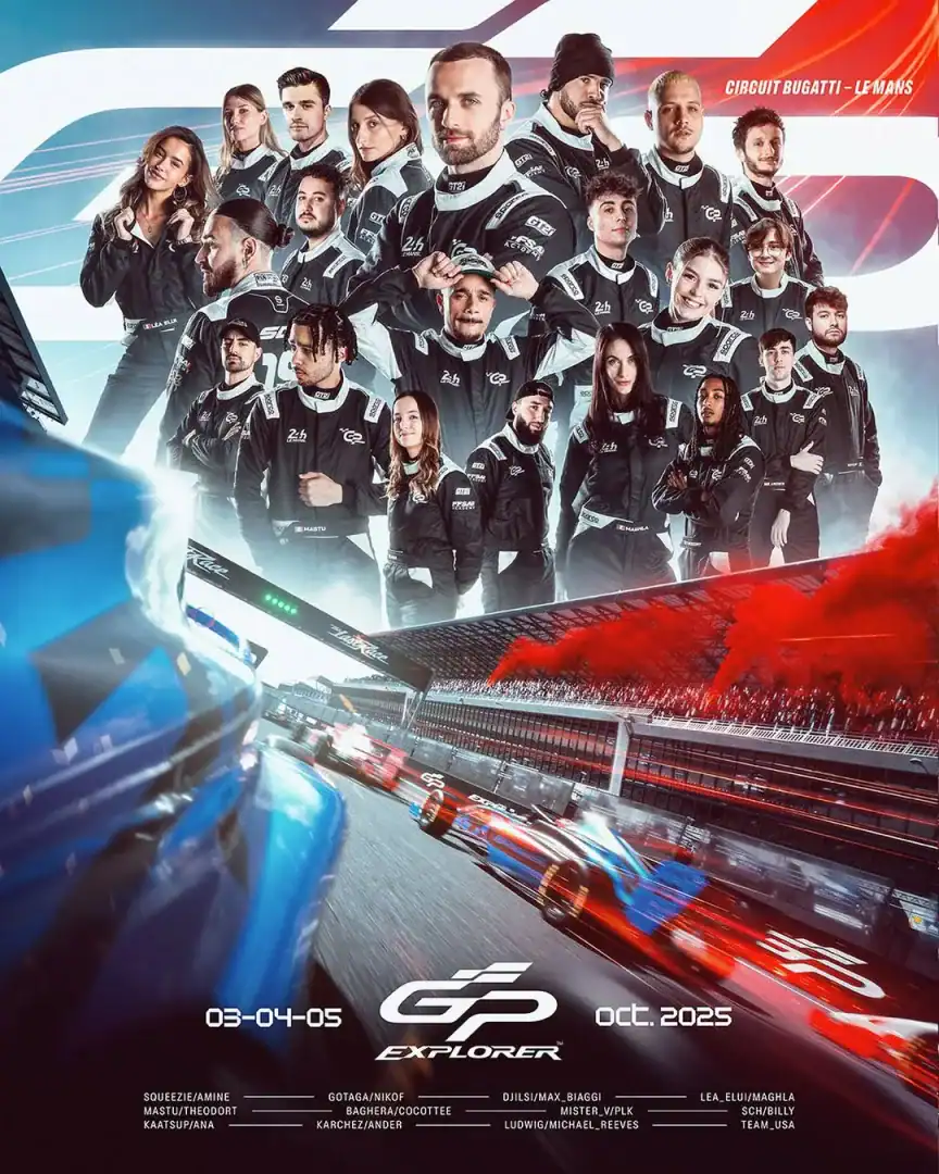 L'affiche officielle du GP Explorer 3 2025.