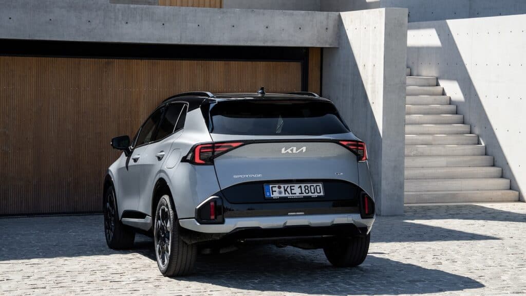 Vue arrière du nouveau Kia Sportage