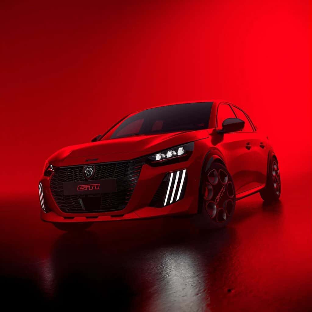 peugeot e-208 gti face avant